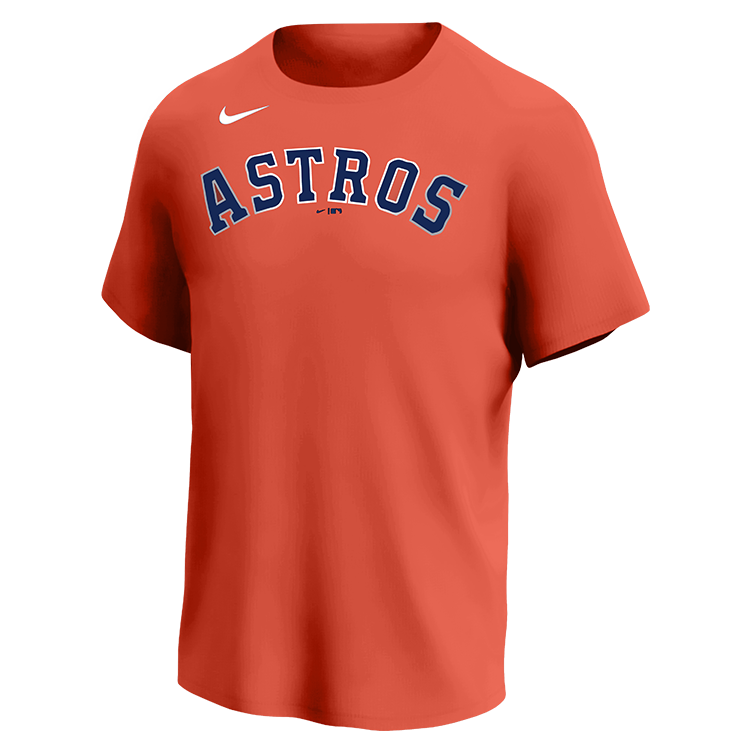 Astros MLB Adult League Team Jerseys - Official Nike MLB Wordmark Poly Tees - N223
